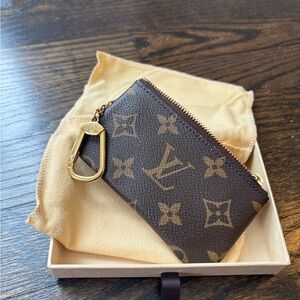 Louis Vuitton Brown Leather Pouch